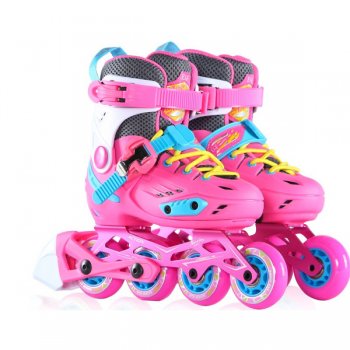 动感精灵2平花休闲两用轮滑鞋粉色（S28-31/M32-35/L36-39)（售价