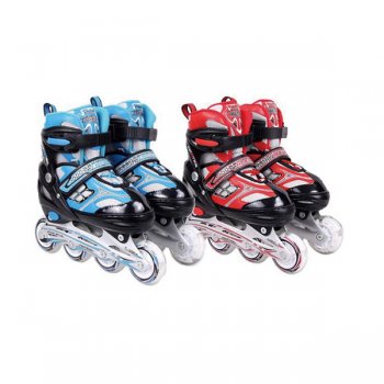 逍遥骑士9013单闪轮滑鞋 (蓝色/红色S30-33/M34-37/L38-41)（售价